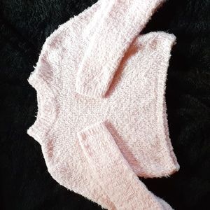 Wild Fable Pink Fuzzy Knit Crop Top